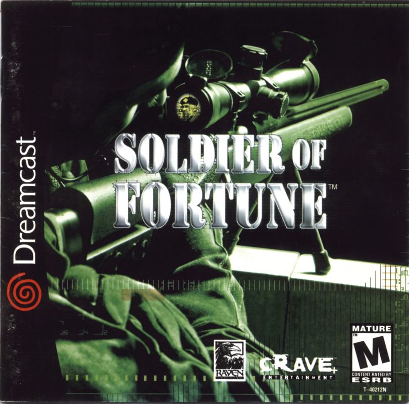 Soldier of Fortune box art for Sega Dreamcast